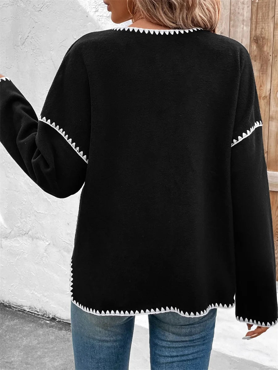 Women's Button Jacket Loose Fit