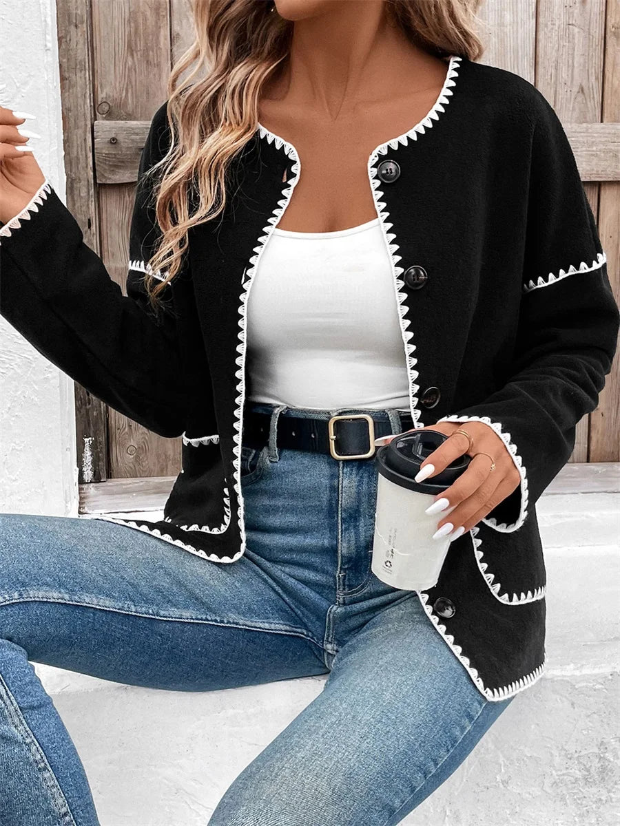 Women's Button Jacket Loose Fit