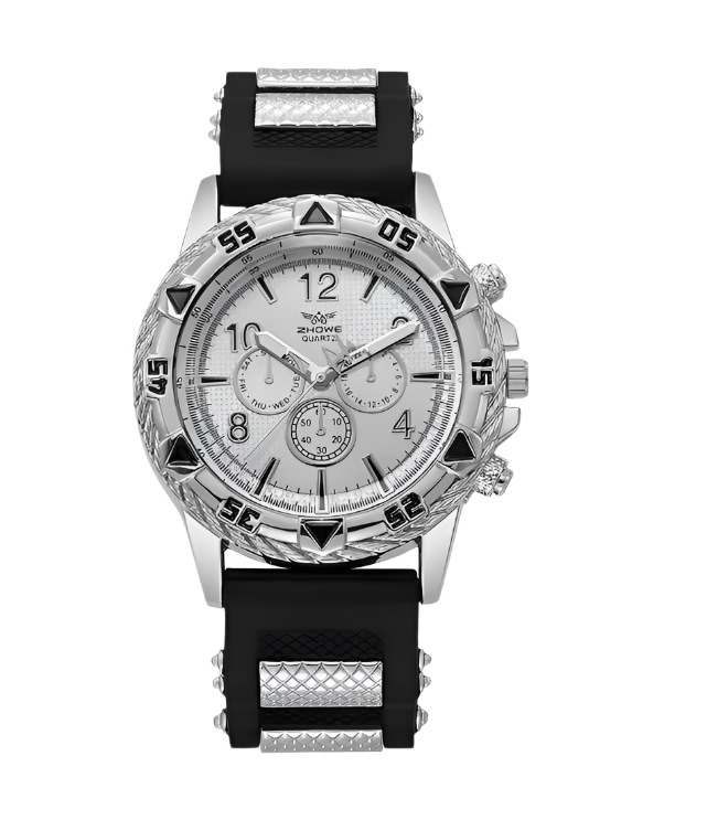 Men's Silicone Strap Wrist Watch