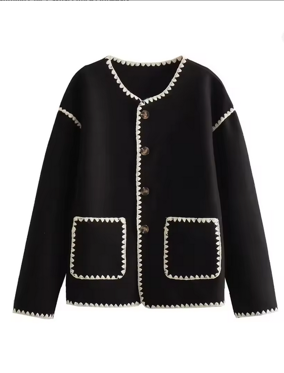 Women's Button Jacket Loose Fit