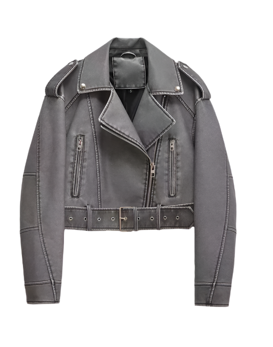 Women's Vintage Style Leather Jacket