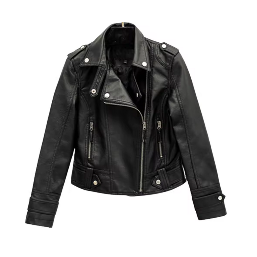 Women's Biker Leather Jacket