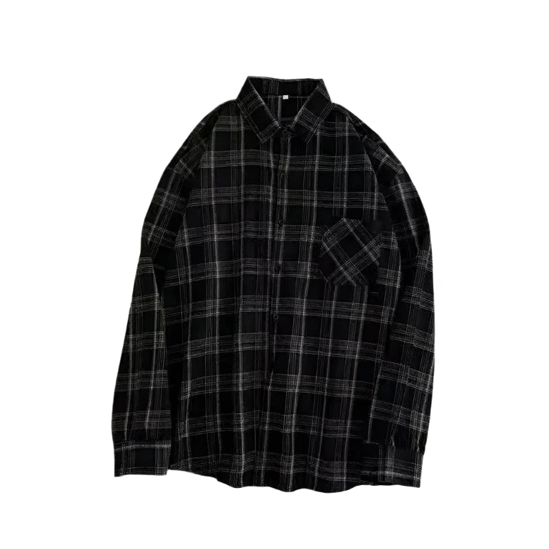 Women's Loose-fitted Plaid Shirt