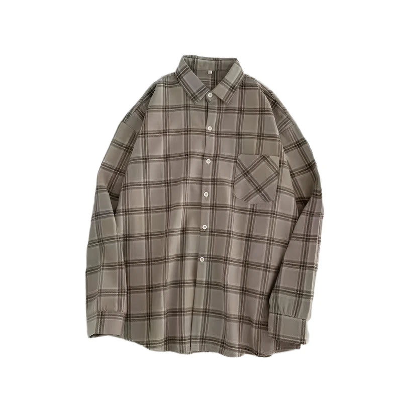 Women's Loose-fitted Plaid Shirt