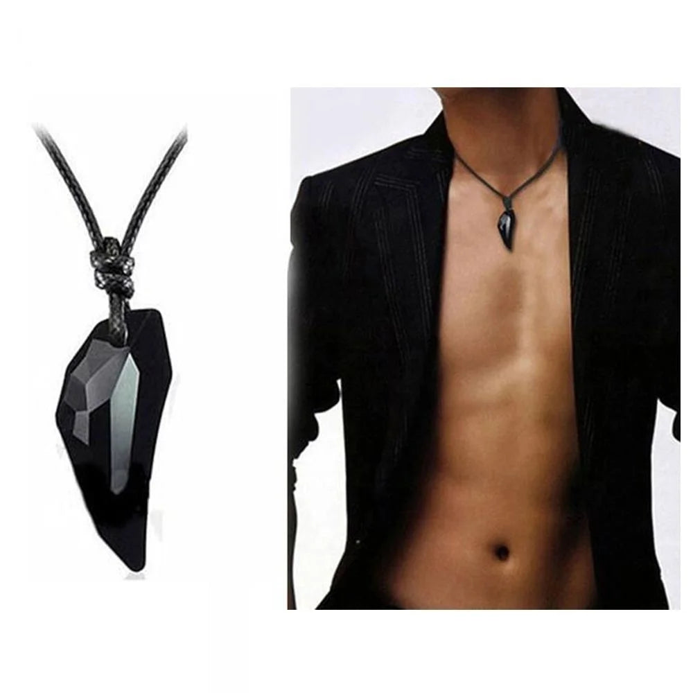 Men's Wolf Teeth Crystal Necklace