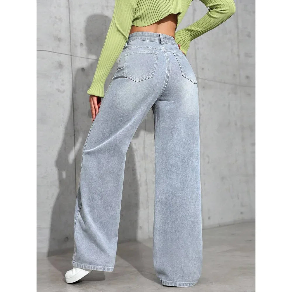 Women's High Waist Loose Jeans