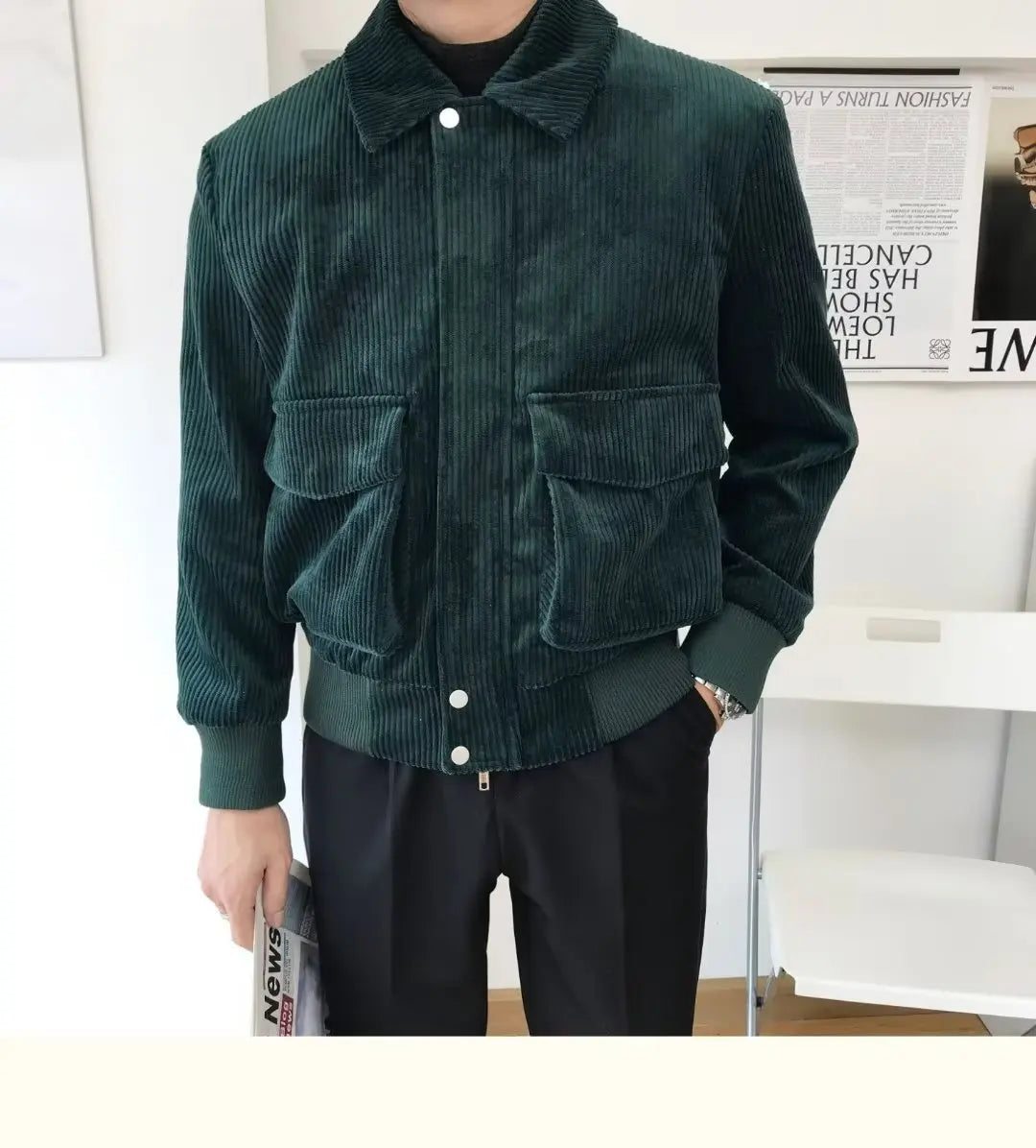Men's Button Corduroy Jacket