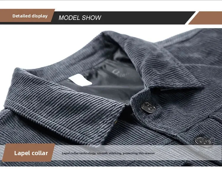 Men's Corduroy Outer Shirt Jacket