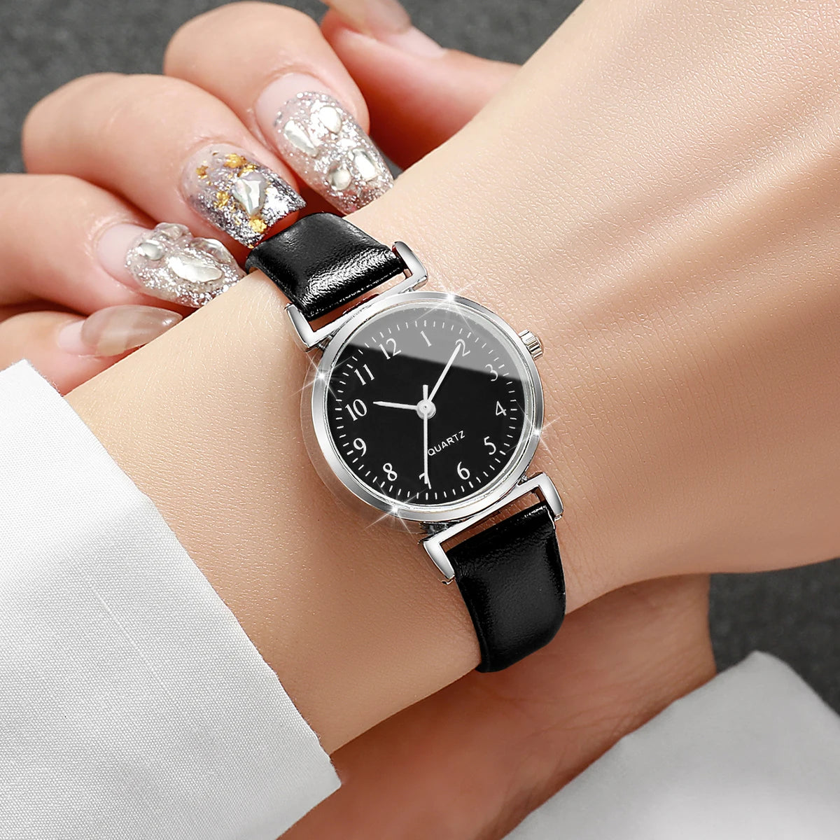 Women's Leather Strap Wrist Watch