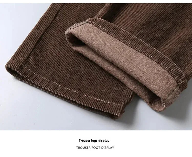 Men's Slim Fit Elastic Corduroy Pants