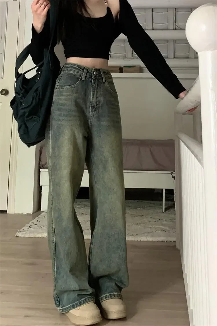 Women's Retro Baggy Jeans Loose Fit