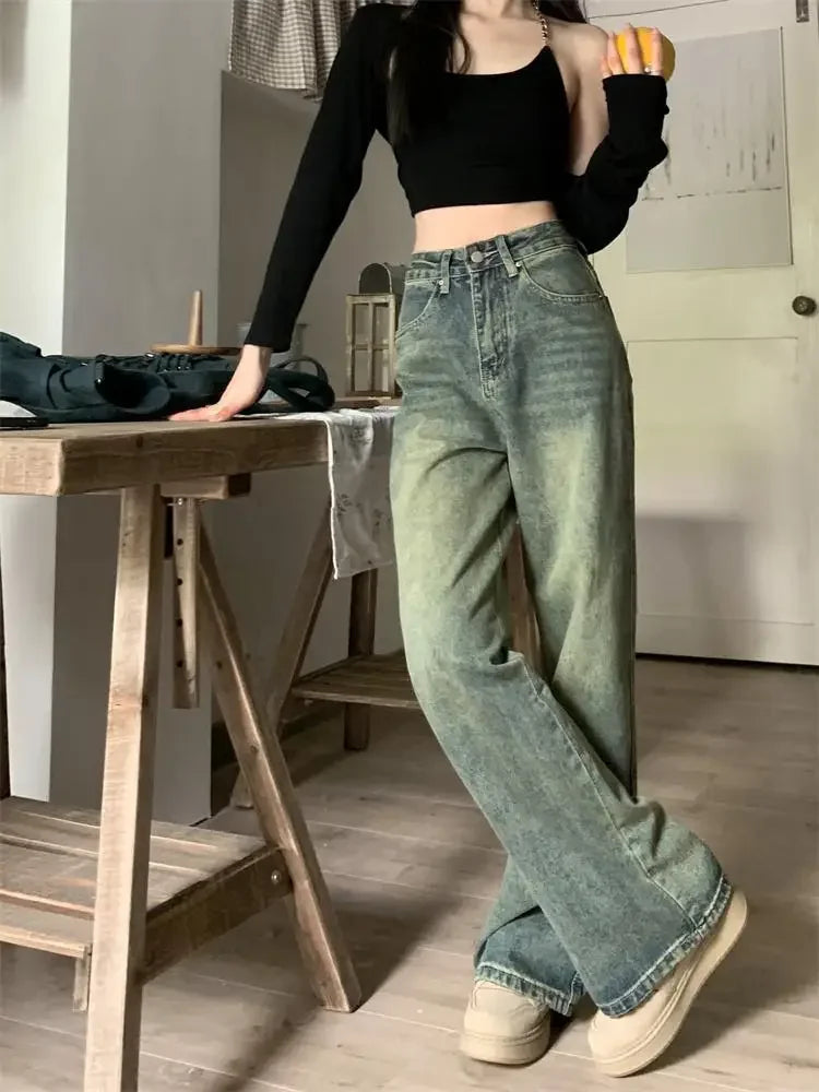 Women's Retro Baggy Jeans Loose Fit