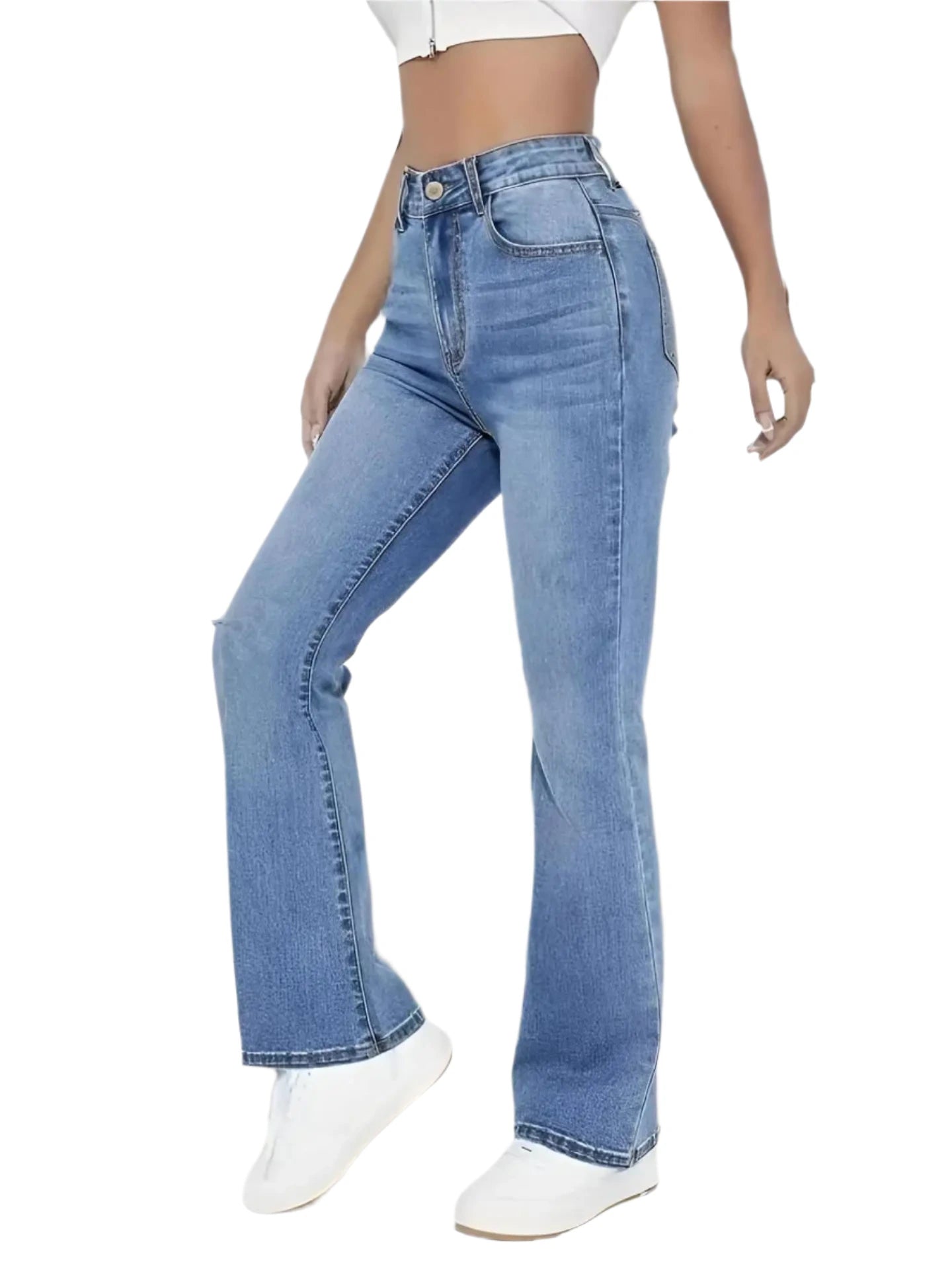 Women's High Waist Slim Fitted Jeans