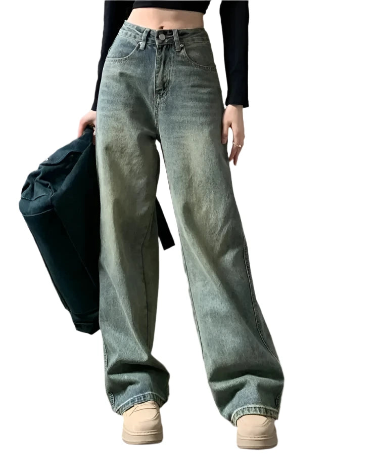 Women's Retro Baggy Jeans Loose Fit