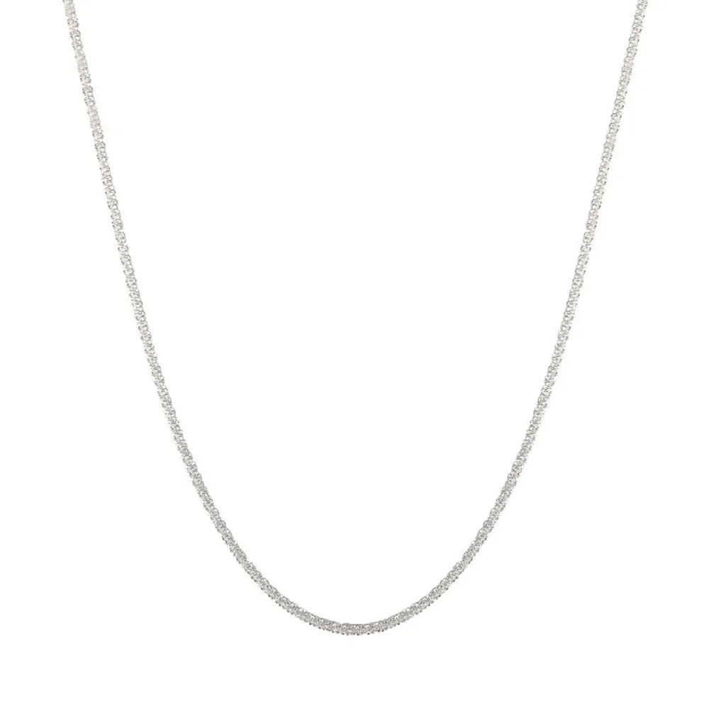 Women's Thin Minimalist Sparkling Necklace