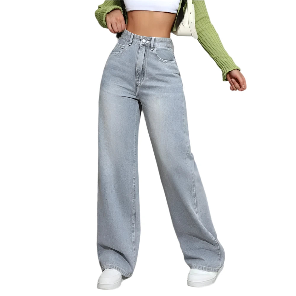 Women's High Waist Loose Jeans