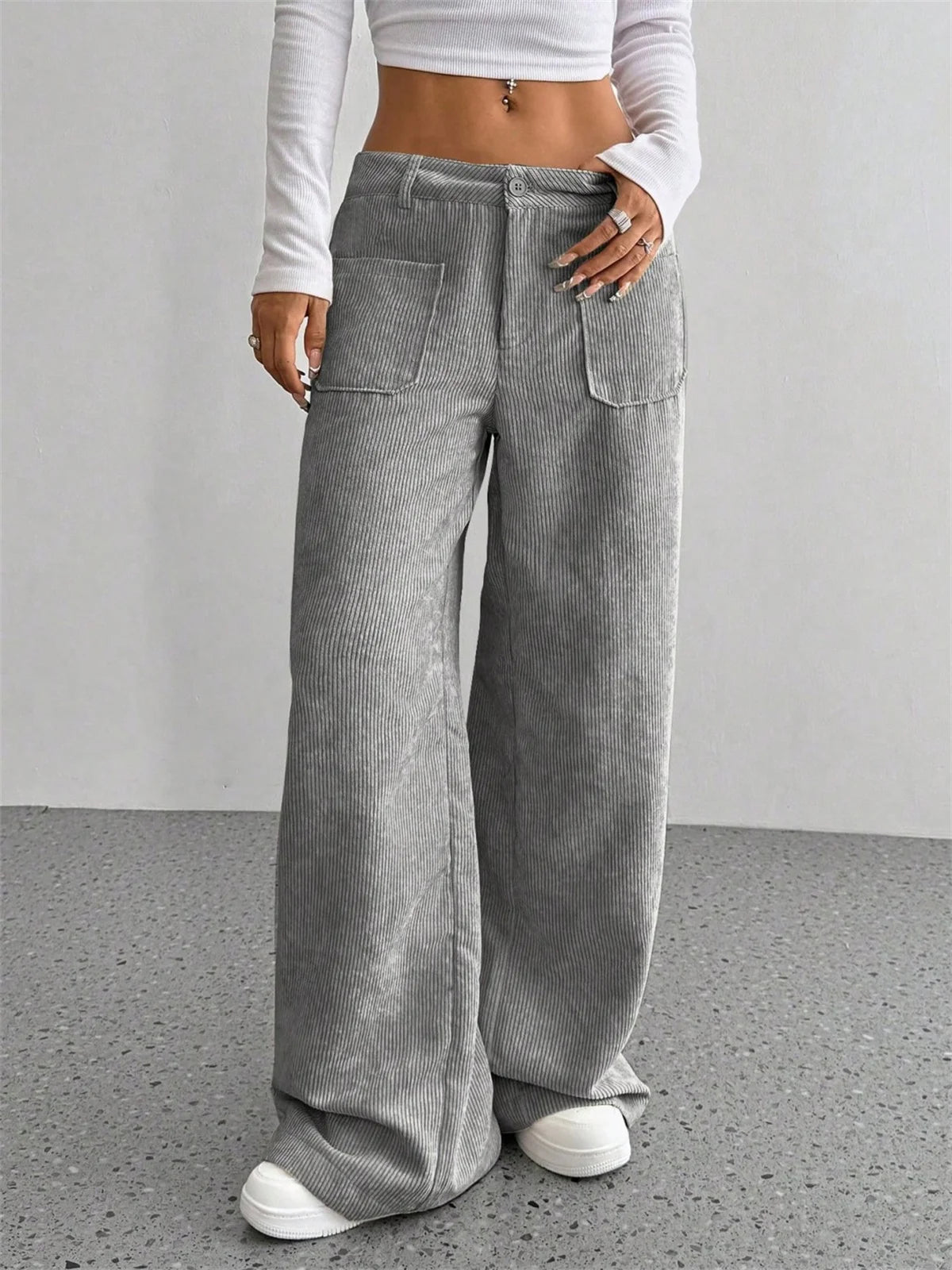 Women's Corduroy Pants Relaxed Fit