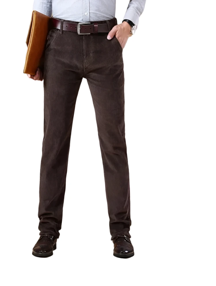 Men's Slim Fit Elastic Corduroy Pants
