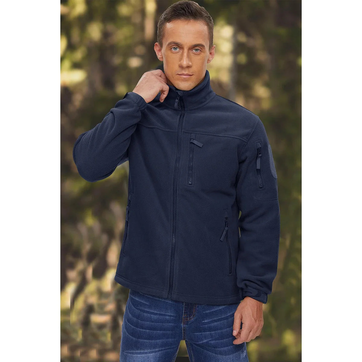 Men's Military Style Fleece Jacket