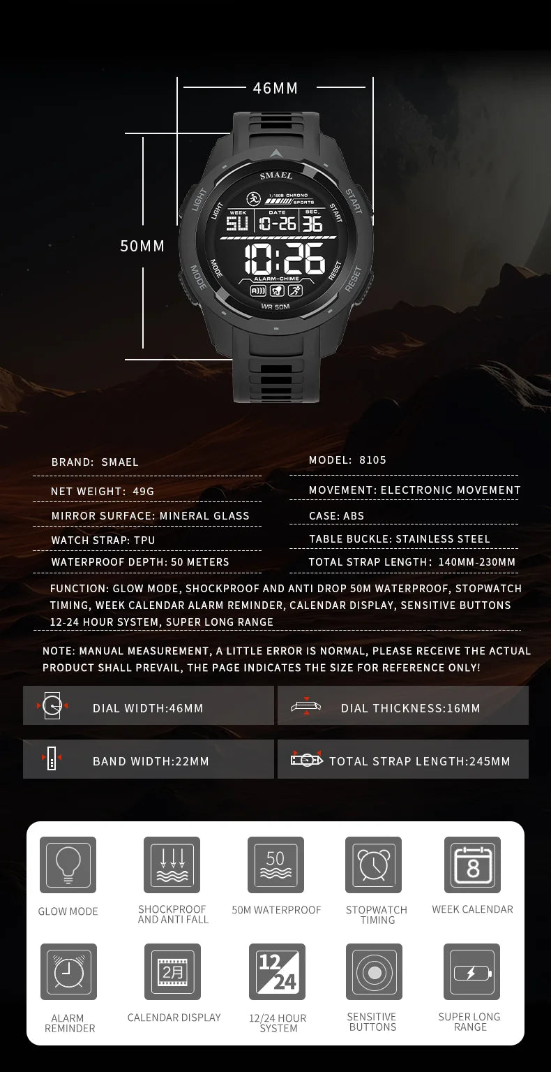 Men's Military Style Wrist Watch