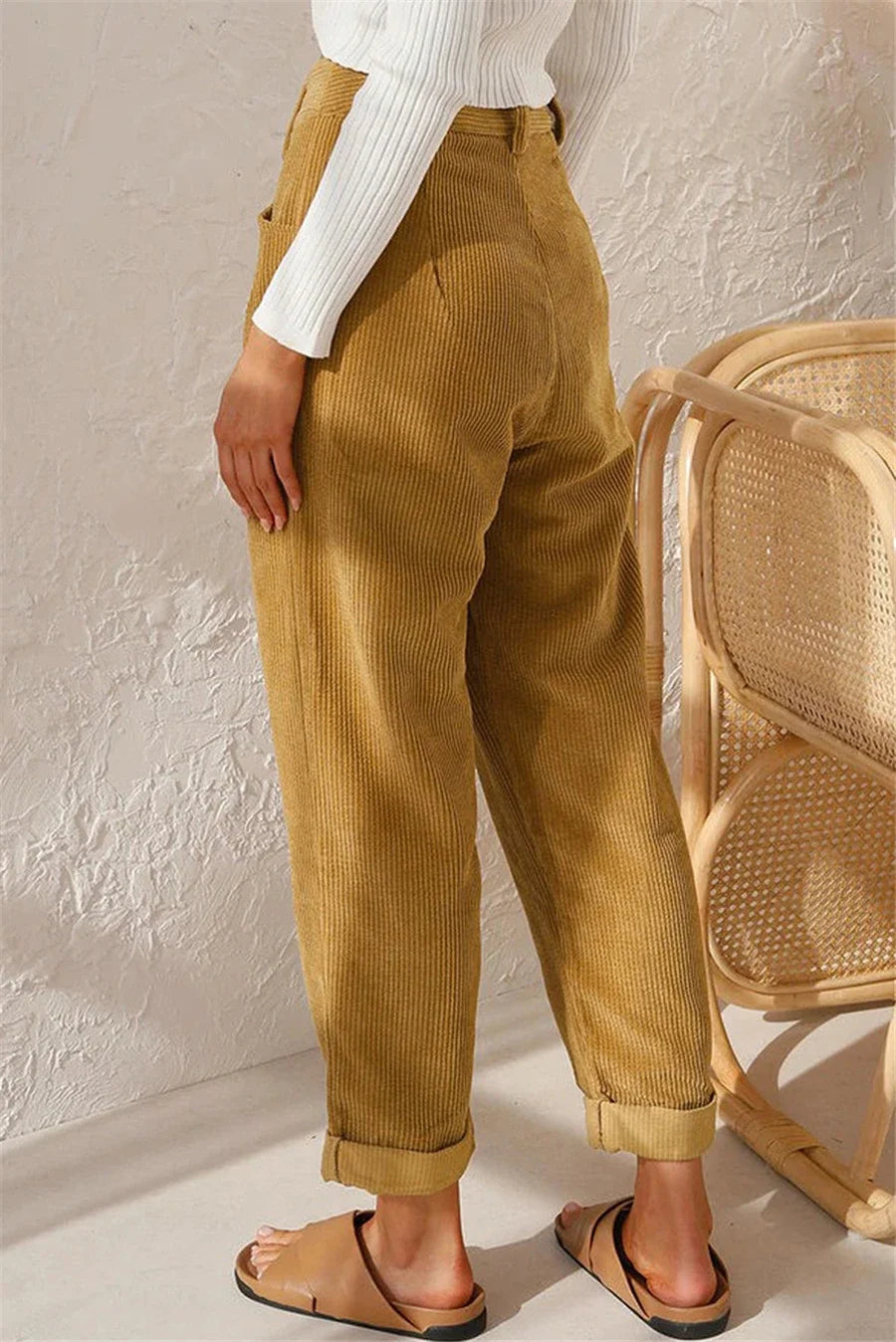 Women's Corduroy Straight Pants