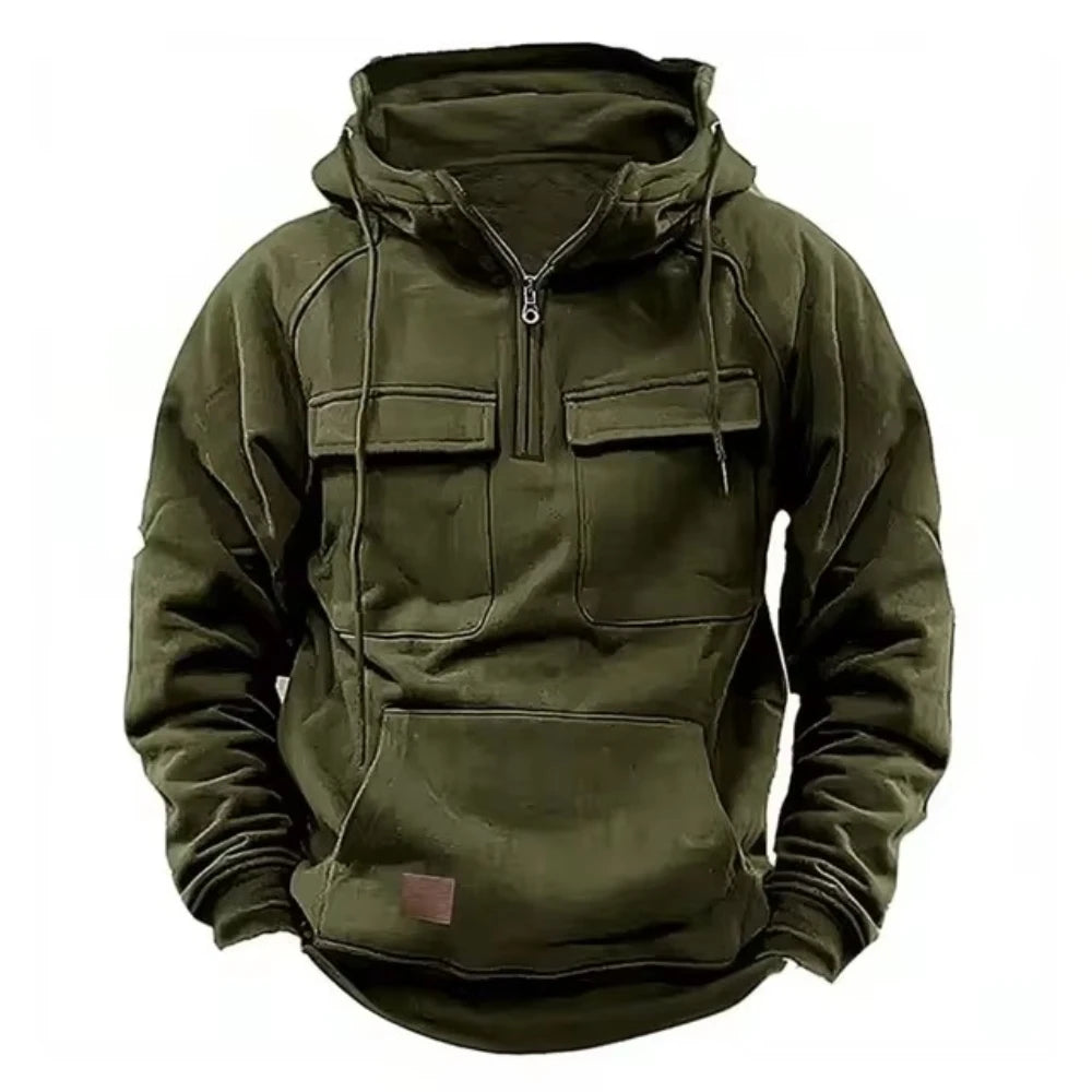 Men's Military Style Fleece Jacket