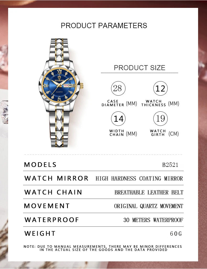 Women's Metal Wrist Watch