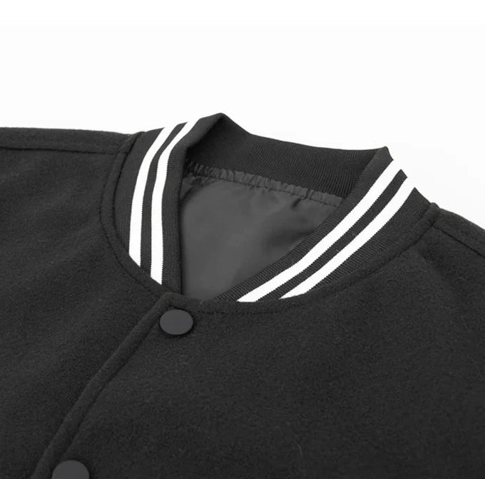 Men's Leather Sleeve Varsity Jacket