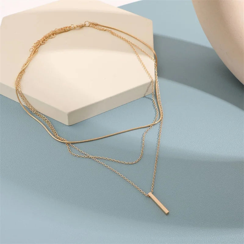 Women's Lariat Pendant Multilayer
