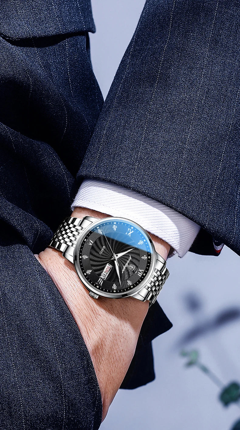 Men's Metal Strap Wrist Watch