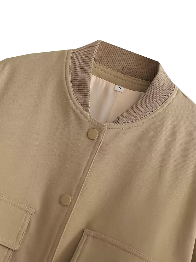 Women's V-Single Bomber Jacket