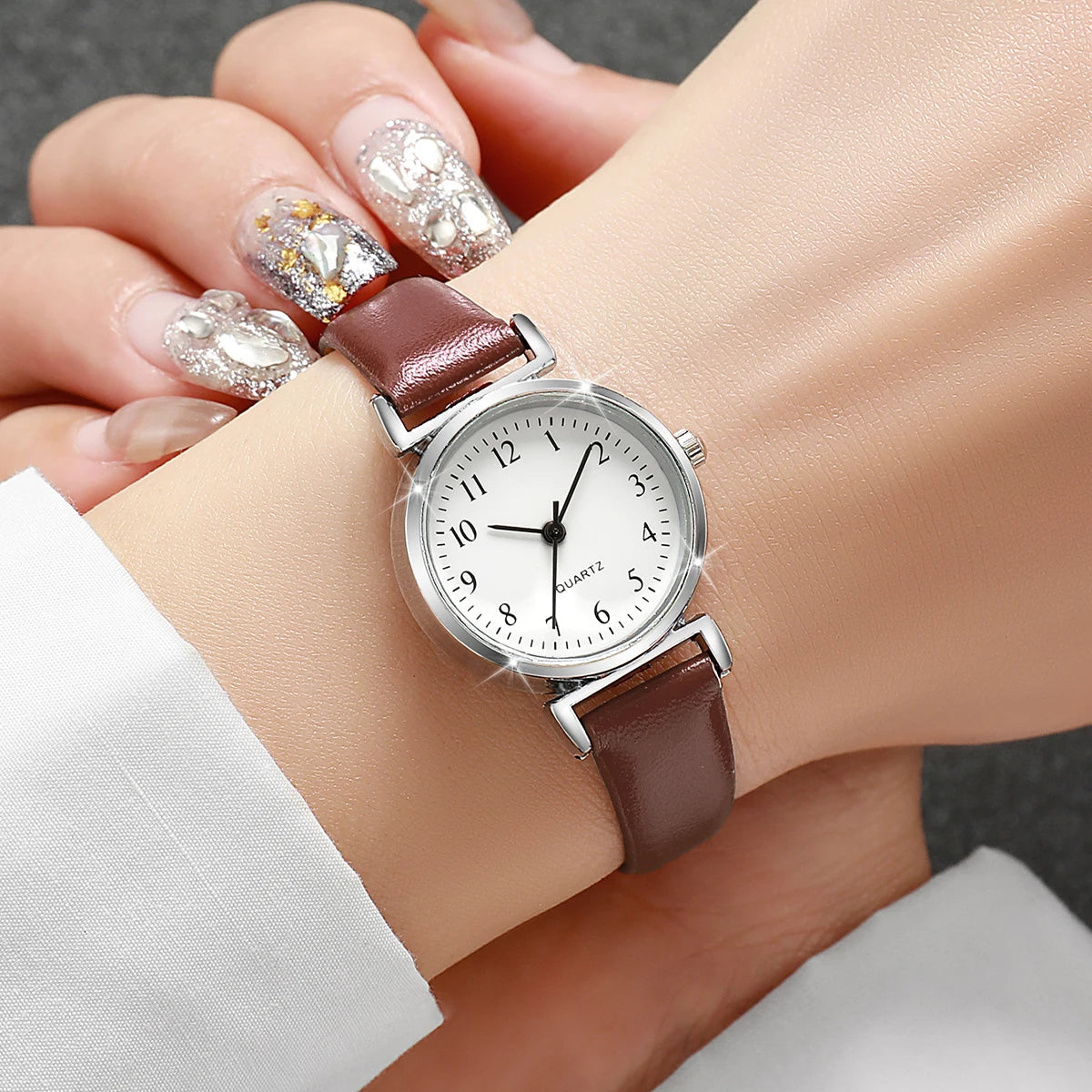 Women's Leather Strap Wrist Watch
