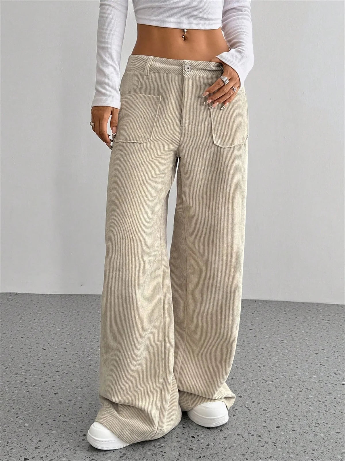 Women's Corduroy Pants Relaxed Fit
