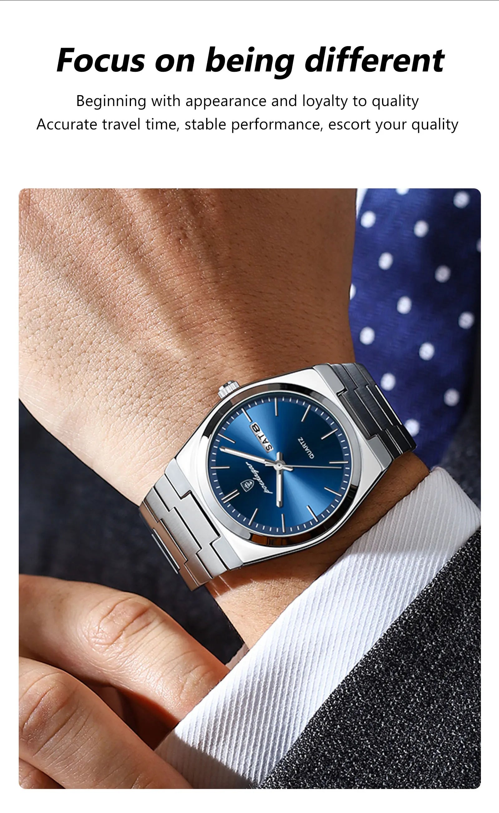 Men's Sleek Metal Watch