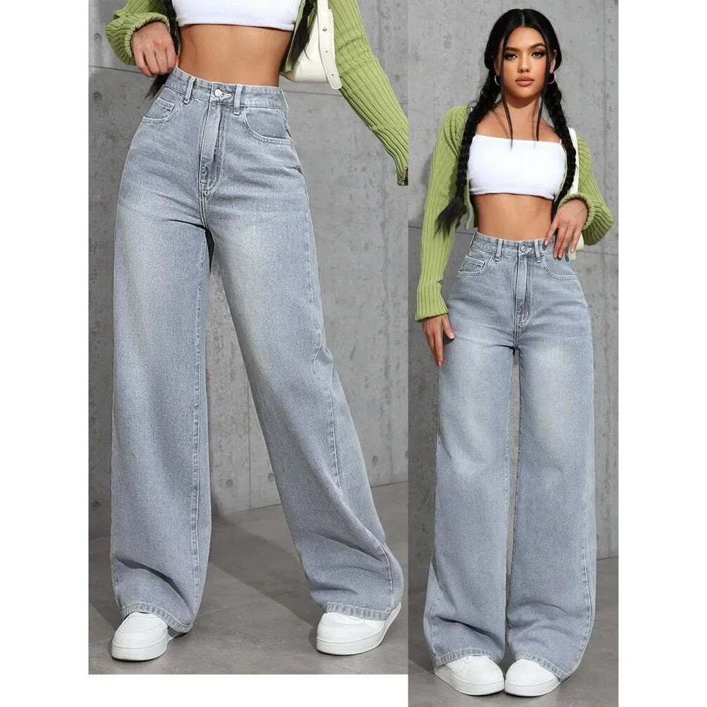 Women's High Waist Loose Jeans