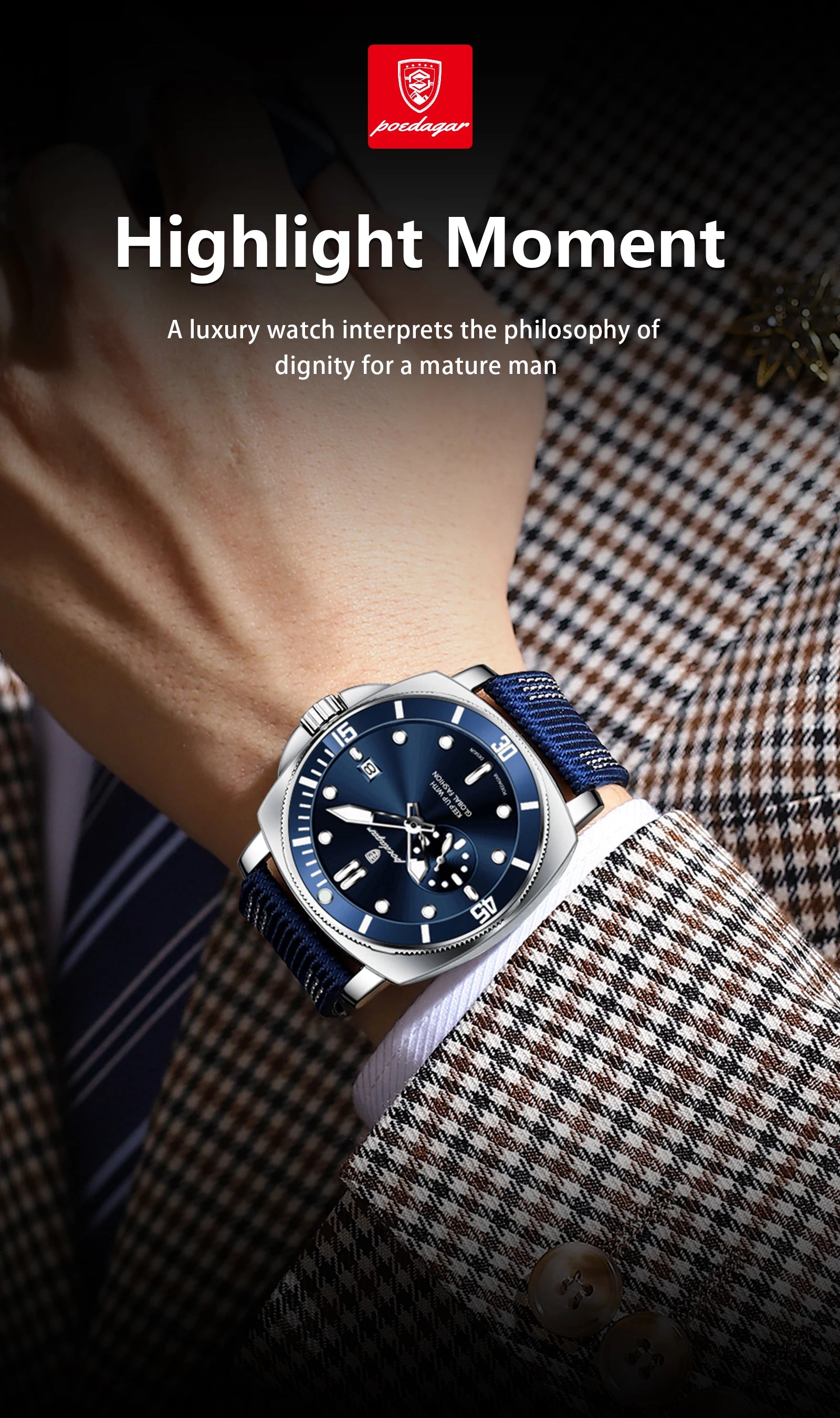 Men's Cloth Strap Wrist Watch