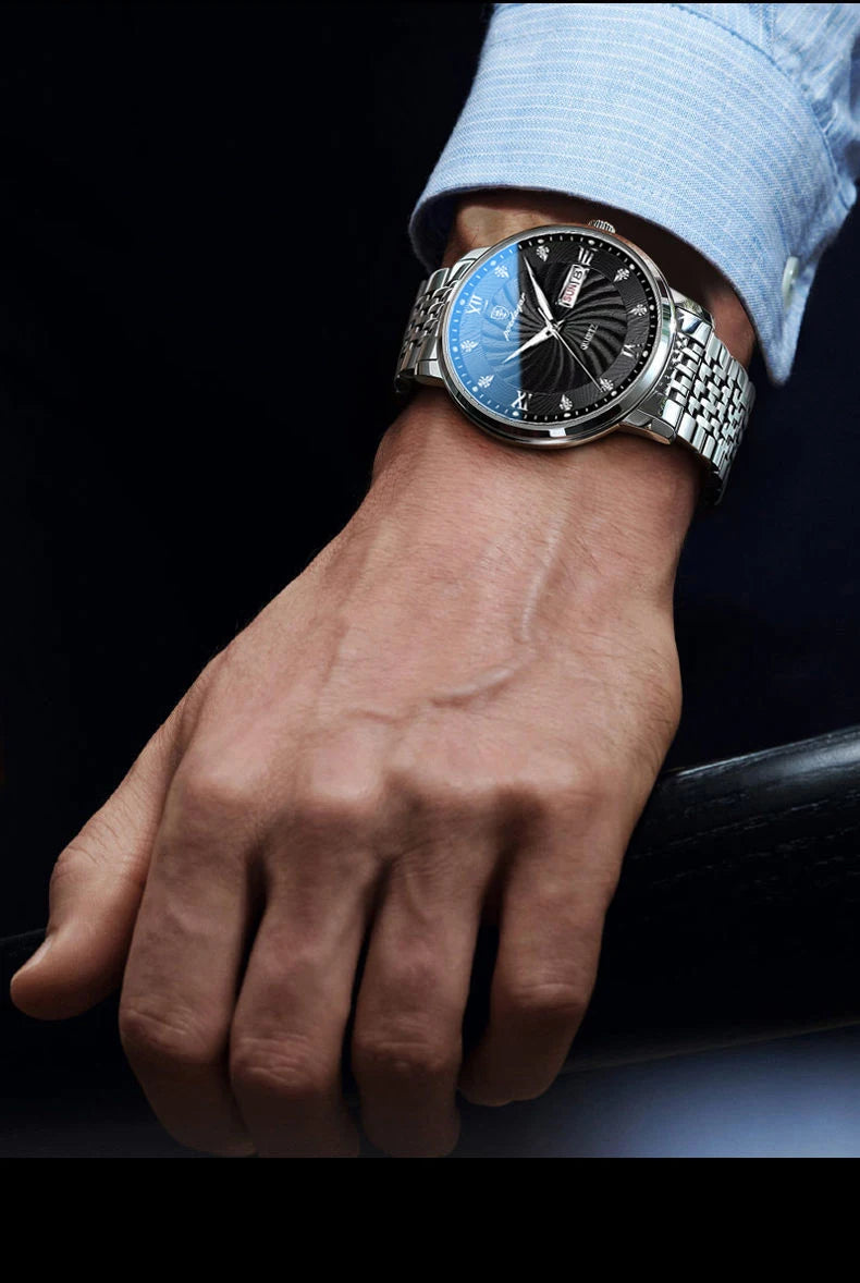 Men's Metal Strap Wrist Watch