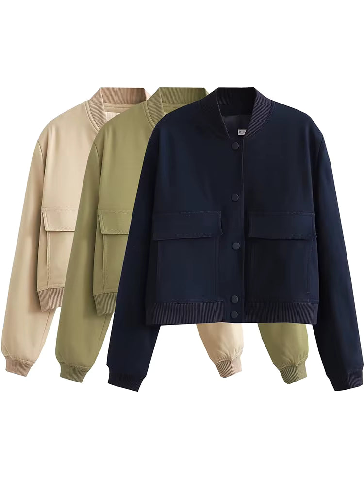 Women's V-Single Bomber Jacket
