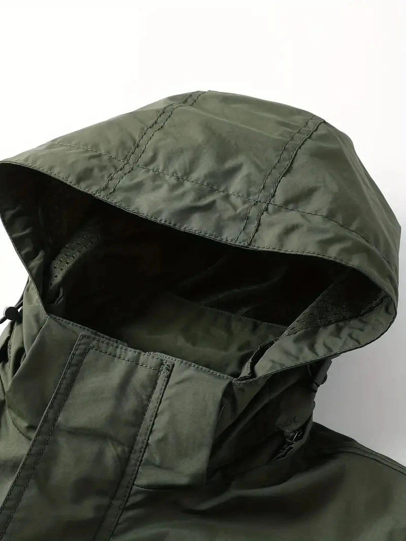 Men's Detachable Cargo Waterproof Jacket