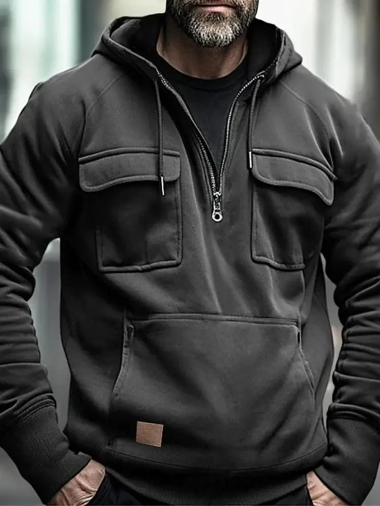 Men's Military Style Fleece Jacket