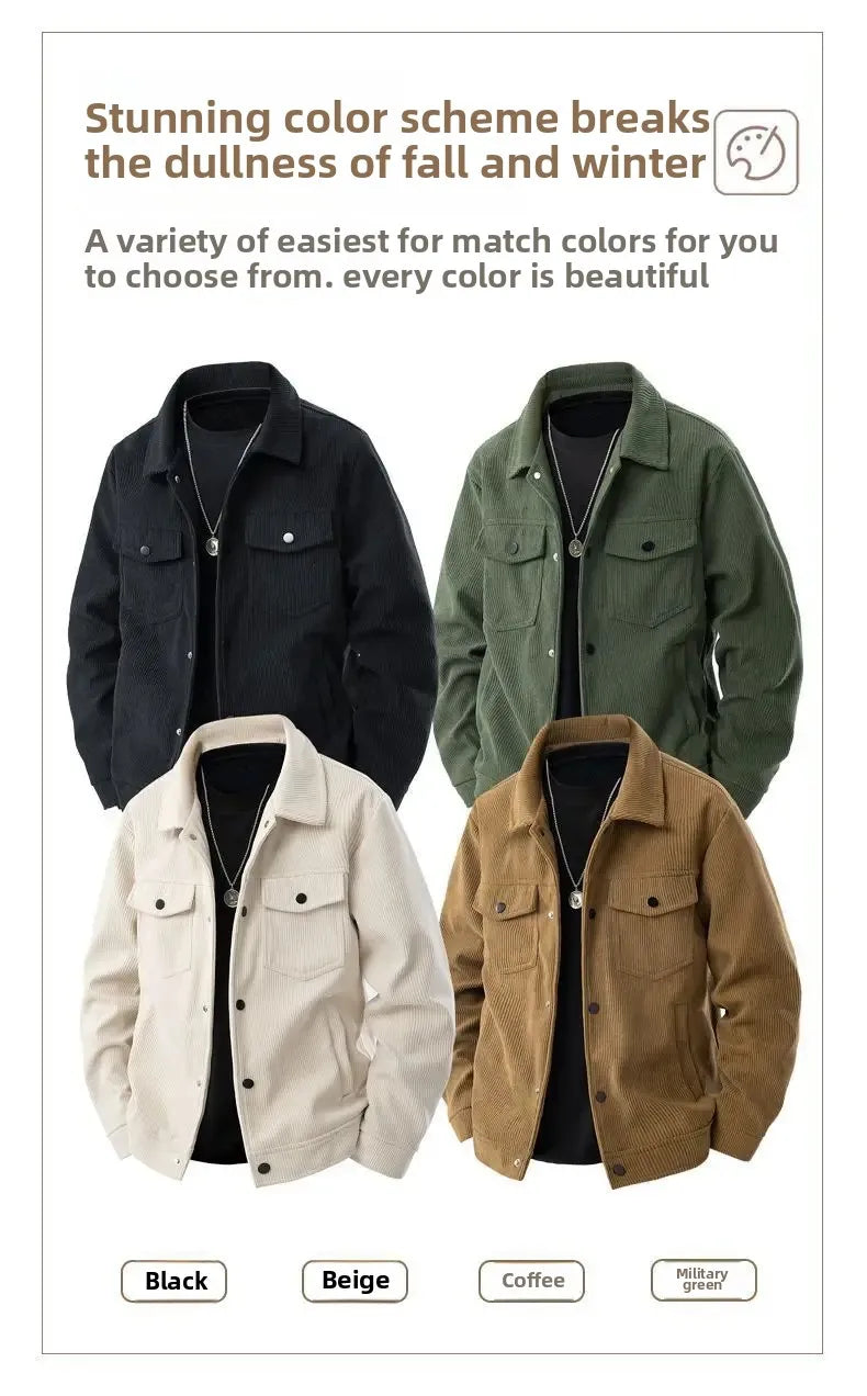 Men's Retro Corduroy Jacket
