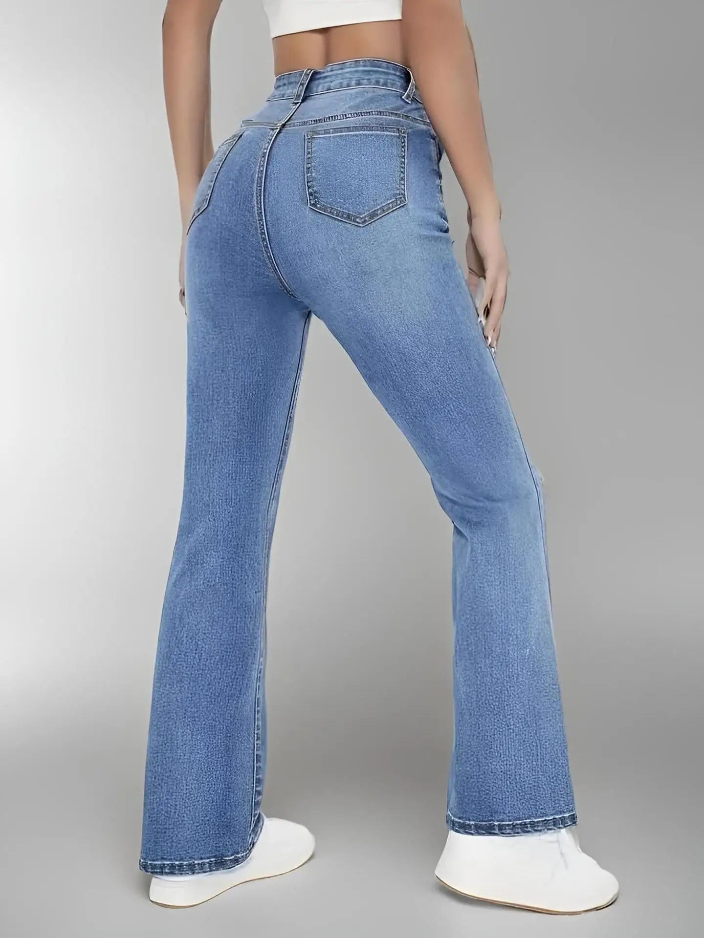 Women's High Waist Slim Fitted Jeans