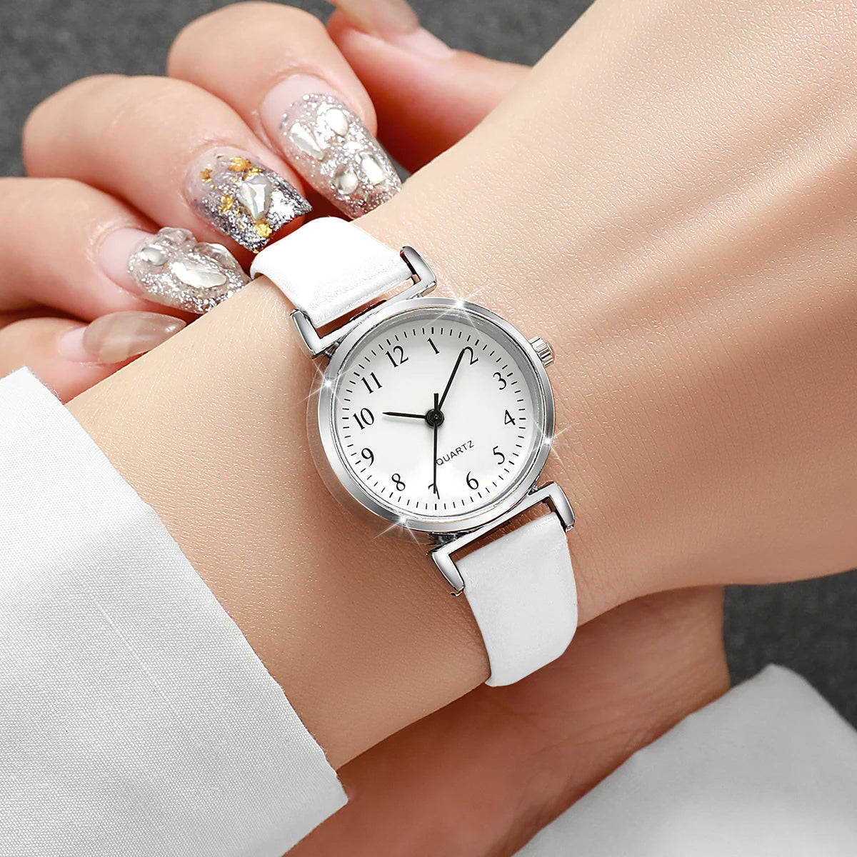 Women's Leather Strap Wrist Watch