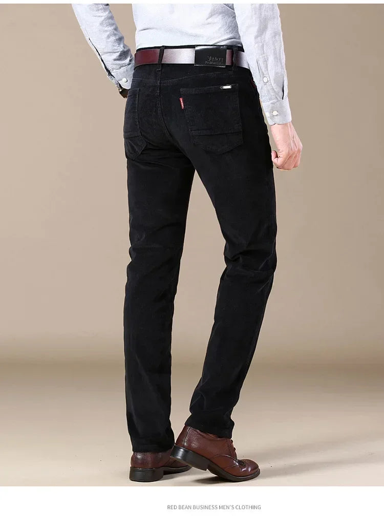 Men's Slim Fit Elastic Corduroy Pants