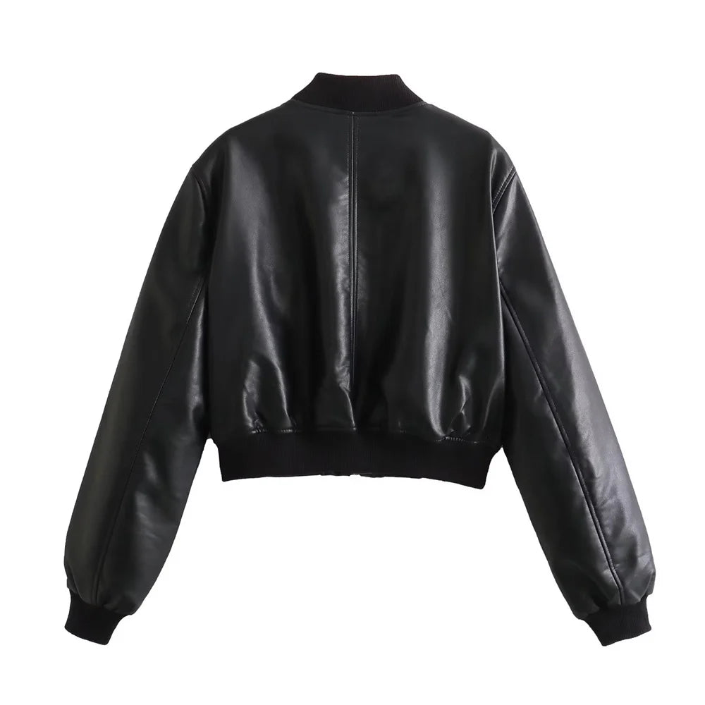 Women's Retro Leather Jacket