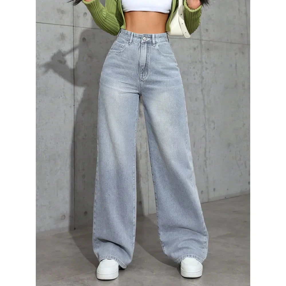 Women's High Waist Loose Jeans