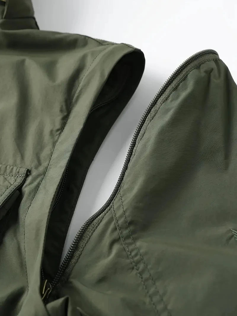 Men's Detachable Cargo Waterproof Jacket