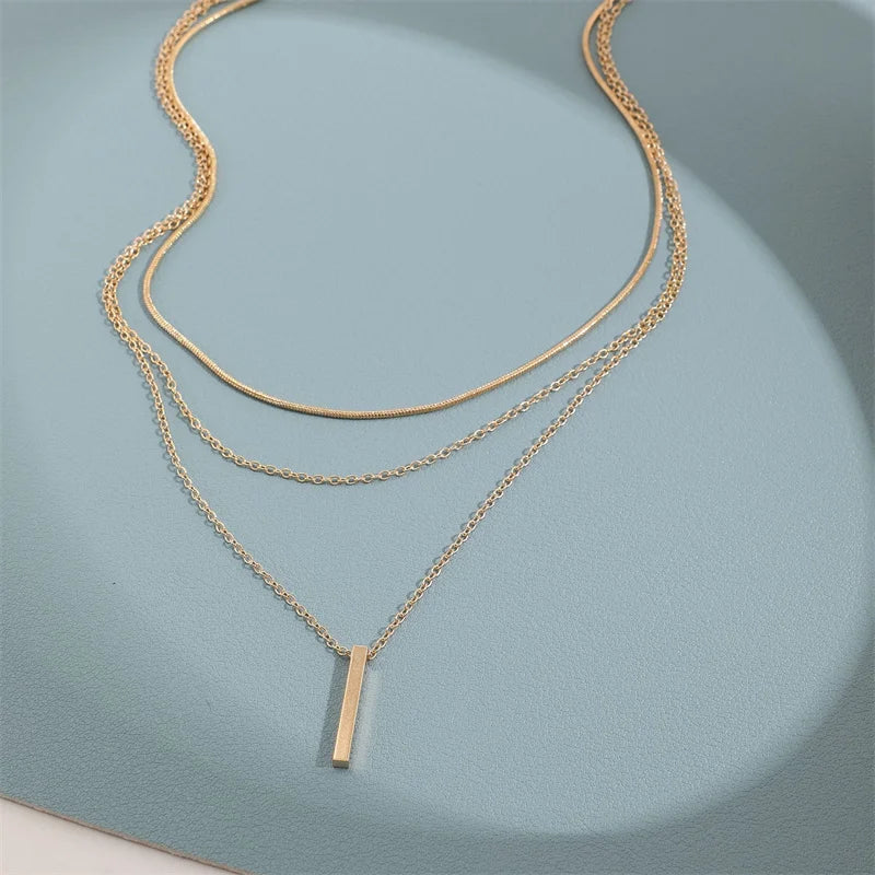Women's Lariat Pendant Multilayer