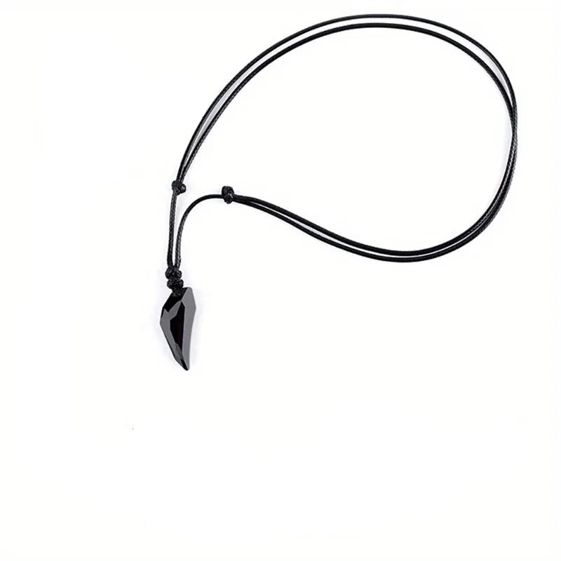 Men's Wolf Teeth Crystal Necklace