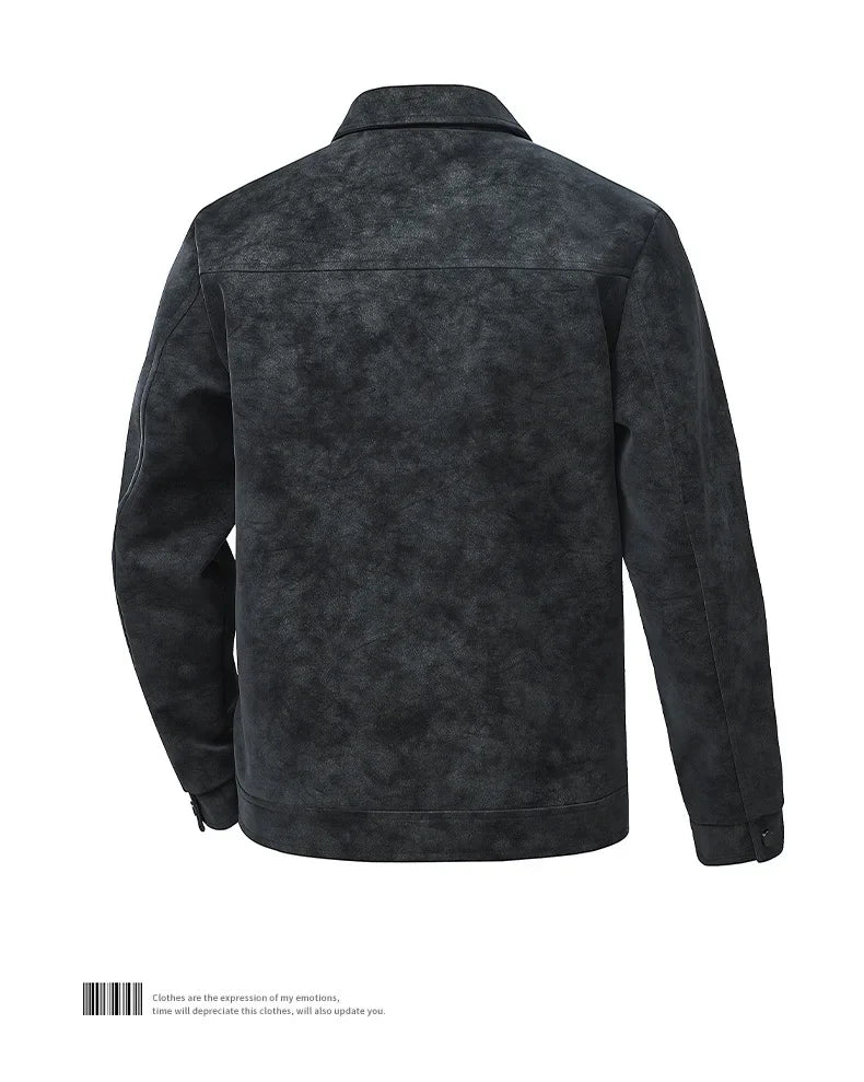 Men's Vintage Loose LEather Jacket